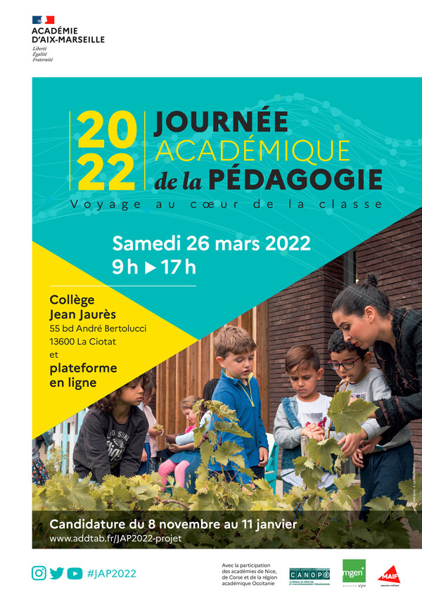 Journée académique de la pédagogie, Aix - Marseille, Des projets  pédagogiques à suivre